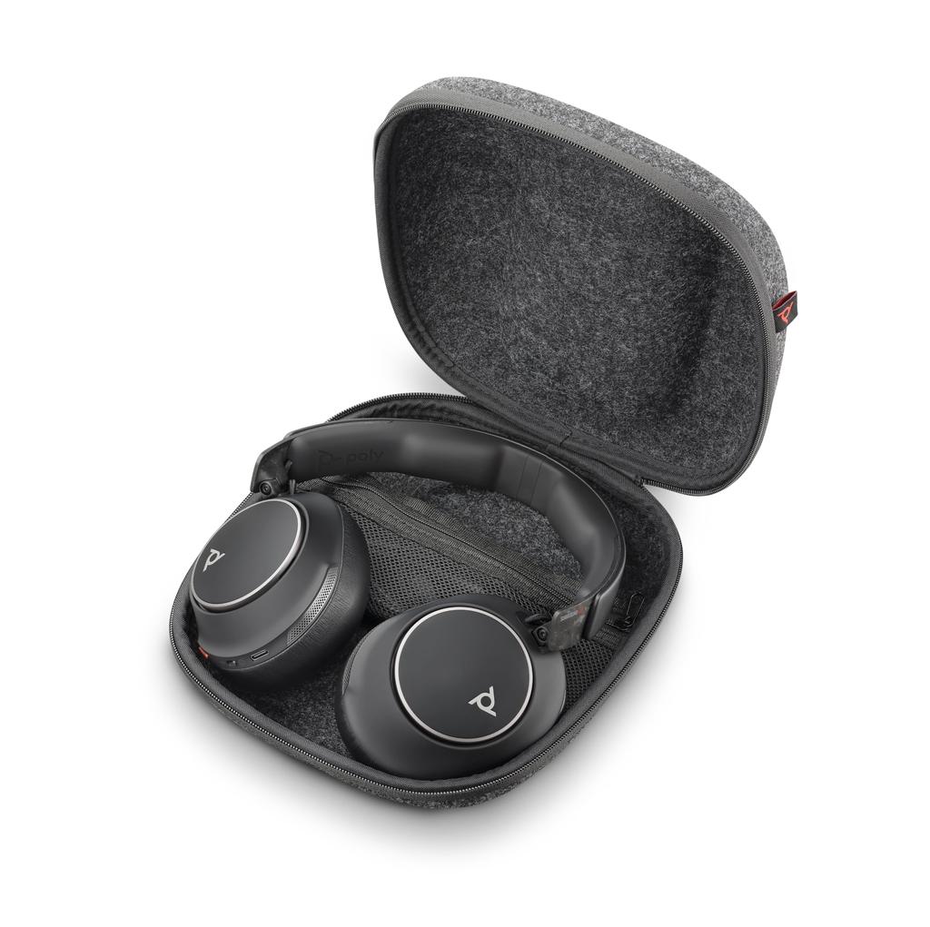 Беспроводная стереогарнитура Poly Voyager Surround 80 с функцией активного шумоподавления, длительные разговоры, ПК, Mac, смартфон, подключение по Bluetooth, поддержка Zoom