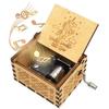 Wooden Uniq Carved Hand Crank Twinkle-Twinkle-Little-Star Theme Music Box