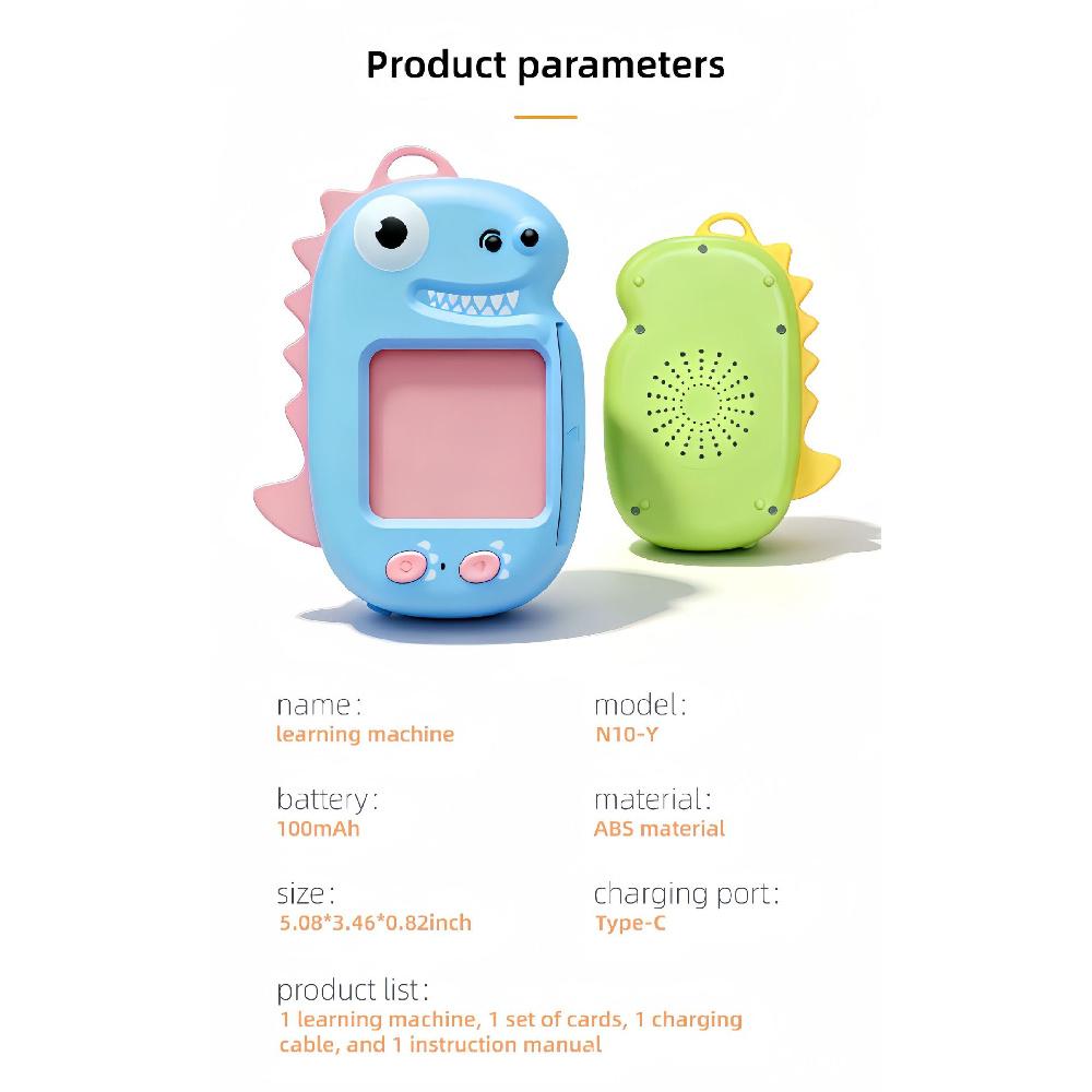 Baby Insert Flash Card Reader Machine, Kids Early Language Learning Educational Reading Toy, Intellectual Development Toy Gift for Toddlers