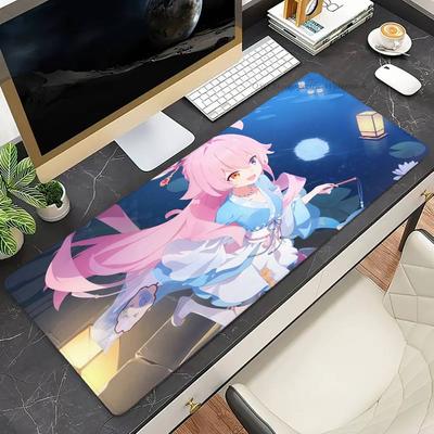 Таканаси Хосино Аниме B-Blue Archive Коврик для мыши Нескользящий Подходит для офисных компьютеров Ноутбуков Игровых столов E-sports Коврики XXL Клавиатура