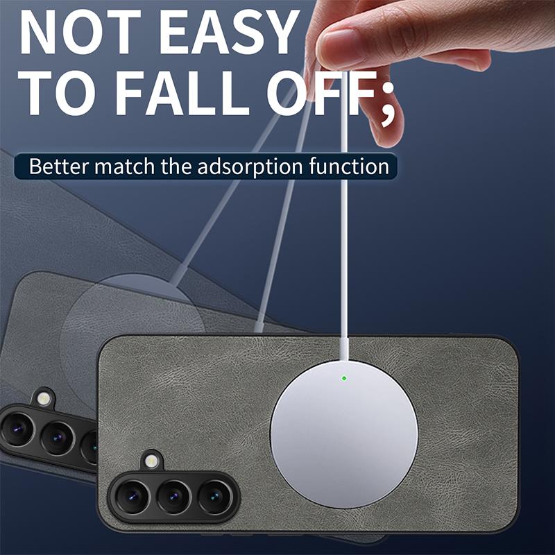 For Samsung A16 Luxury Matte Soft Leather Phone Case For Samsung Galaxy A16 Bumper Protection Shockproof Magnetic Cover A16 Case