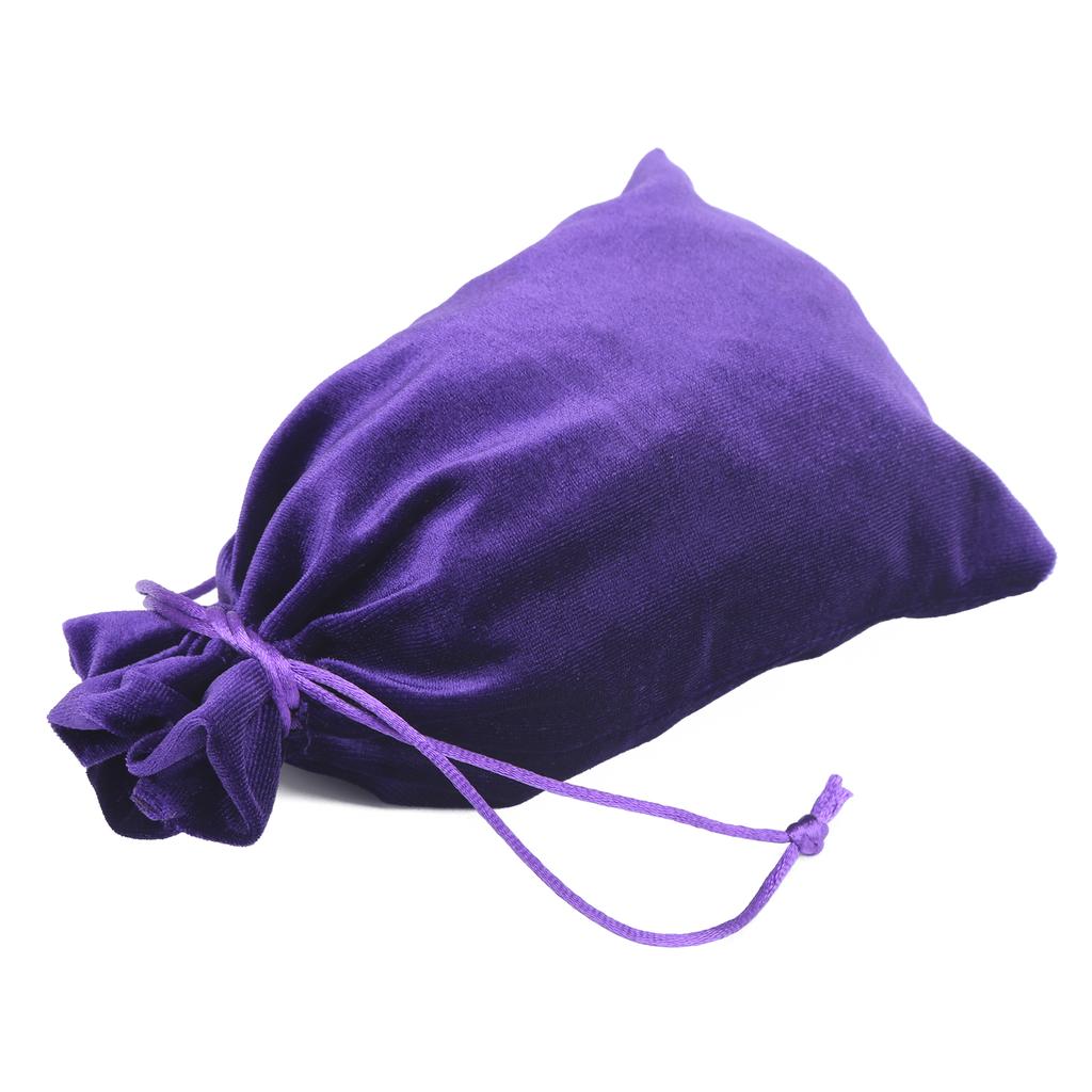 Бархатный мешочек для Таро, сумка для хранения на шнурке, для игральных карт, ювелирных изделий, монет, аксессуаров, фиолетовый