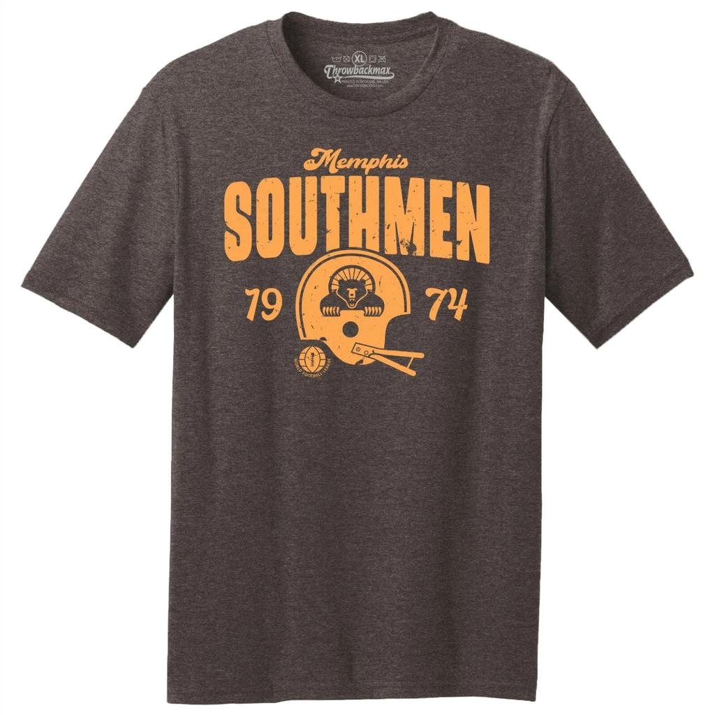 Футболка TRI-BLEND Memphis Southmen 1974 WFL Football - Csonka, Warfield, Kiick