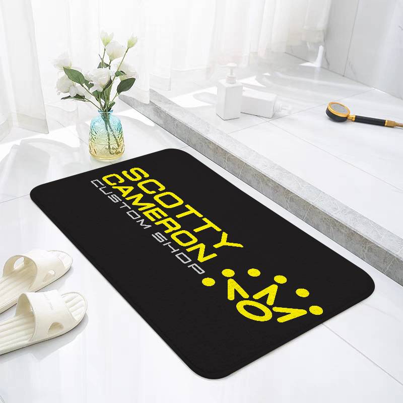 S-Scotty C-Cameron Sign Carpet Bathroom Anti-slip Mat Door Mat Home Decoration Mat Entrance Door Mat Scratch-resistant Door Mat