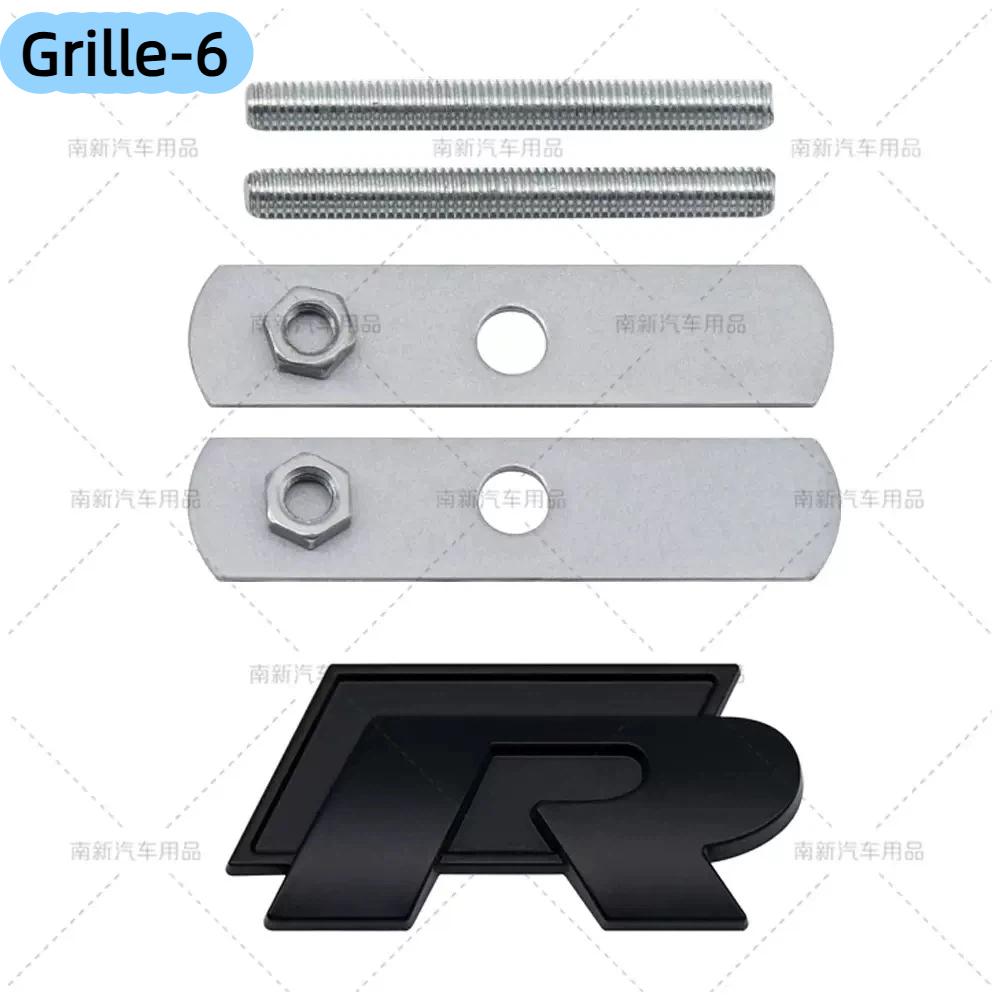 3D Metal R Emblem Car Trunk Badge Sticker for G-olf R Line P-olo P-assat J-etta T-ouareg