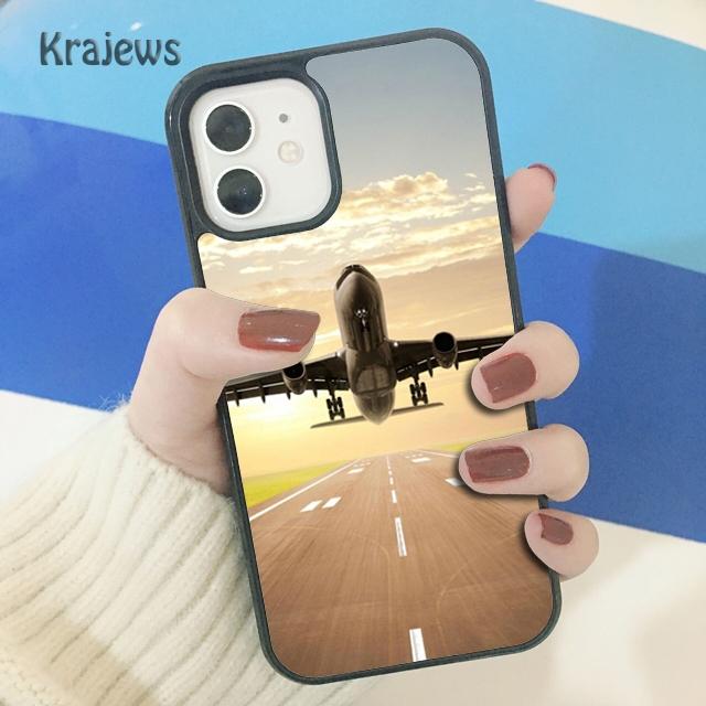 Мягкий чехол для телефона Krajews Aircraft Plane для iPhone 14 5 SE 6s 7 8 plus XR XS 11 12 13 pro max Samsung S21 S22ultra