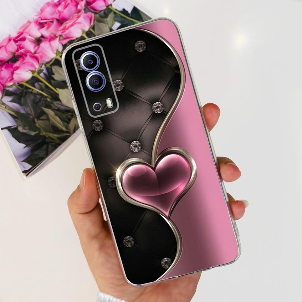 For Vivo Y72 5G Y52 5G Y75s 5G Phone Mask Back Cover 2024 New Fashion Stylish Clear Pattern Coques For Vivo V2041 2053 Soft Case