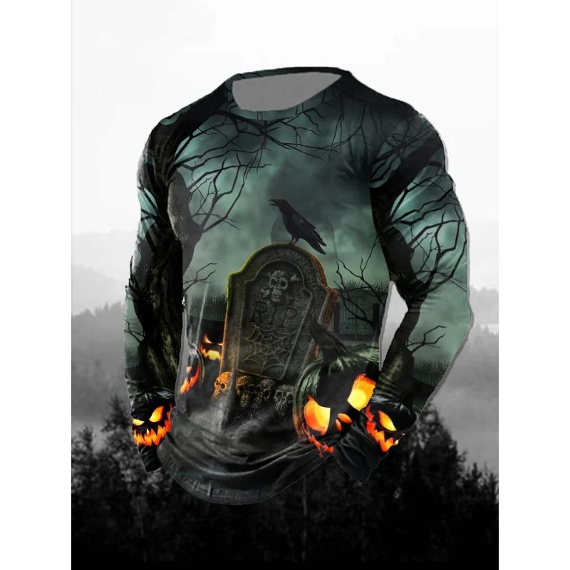 Мужская футболка с 3D-принтом в виде льва, повседневная, удобная, с длинным рукавом, модная одежда