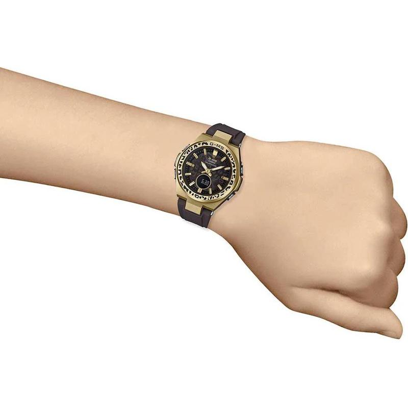 Casio CASIO Серия BABY-G Повседневные Легкие На солнечной батарее Спортивные Водонепроницаемые Кварцевый механизм Кожаный ремешок Японские и корейские часы Женские MSG-S200WLP-5ADR