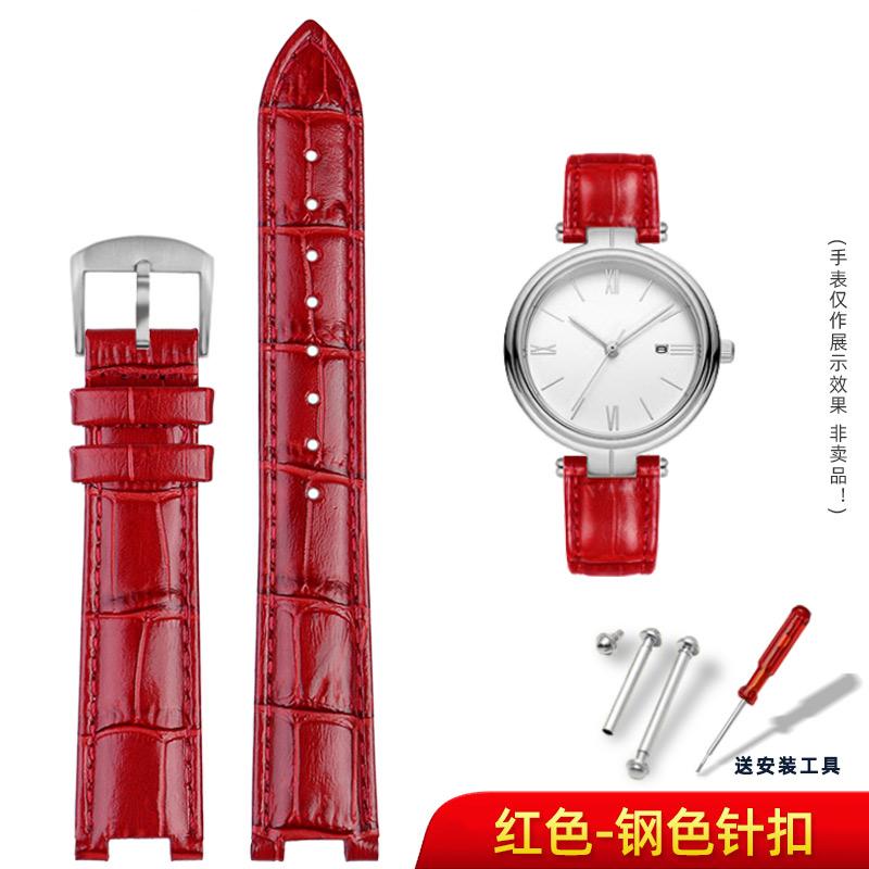 Вогнутый сменный кожаный ремешок-интерфейс для женских часов Folli Follie Rossini Casio tianwang Браслет Индивидуальный размер Цвет
