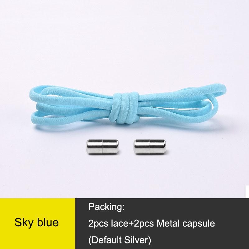1Pair Elastic Locking Shoelaces Kids Adult Sneakers Quick Shoelace Lazy Shoe Laces Semicircle Shoe
