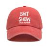 Trendy versatile hip hop letter printing washed old soft top sunshade baseball cap unisex baseball cap