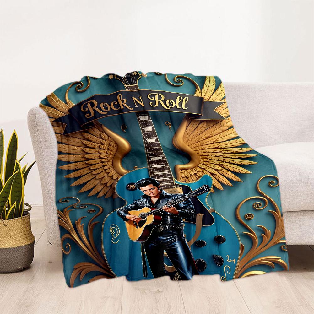 Space Rock Legend Blanket Warmthful Decor Perfect for Office Livingroom Seaside for All Seasons Modern Style Gift for Travel Home Birthdays