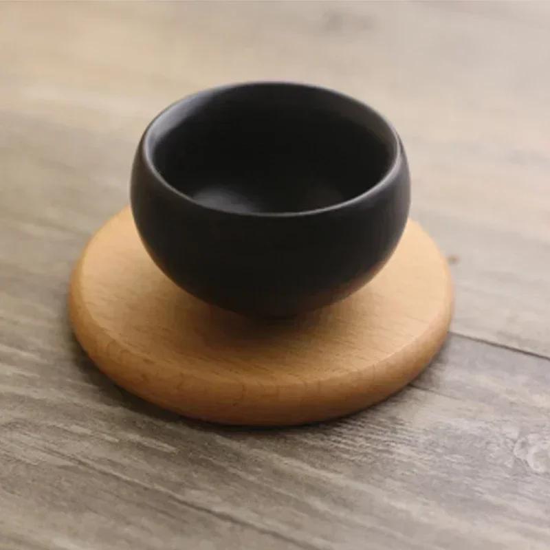 1PCS Wood Placemats Coasters Tea Coffee Cup Pad Decor Durable Heat Resistant Square Round Drink Mat Bowl Teapot Holder 88cm