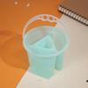 2 Pcs Thickened Design Paint Brush Wash Bucket Multifunctional Painting Pen Holder  Art Student