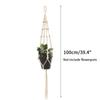 Macrame Hanging Baskets Woven Cotton Handmade Flower Basket Wall Plant Hanger Pot Indoor Bonsai Balcony Knotted Lifting Rope