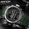 Мужские цифровые спортивные часы SANDA 6024