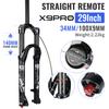 Nanlio X9 PRO 34 мм Воздушная амортизационная вилка для MTB 26 27.5 29 дюймов Ход 140 мм 160 мм Демпфирование отскока с металлическими втулками Горный велосипед