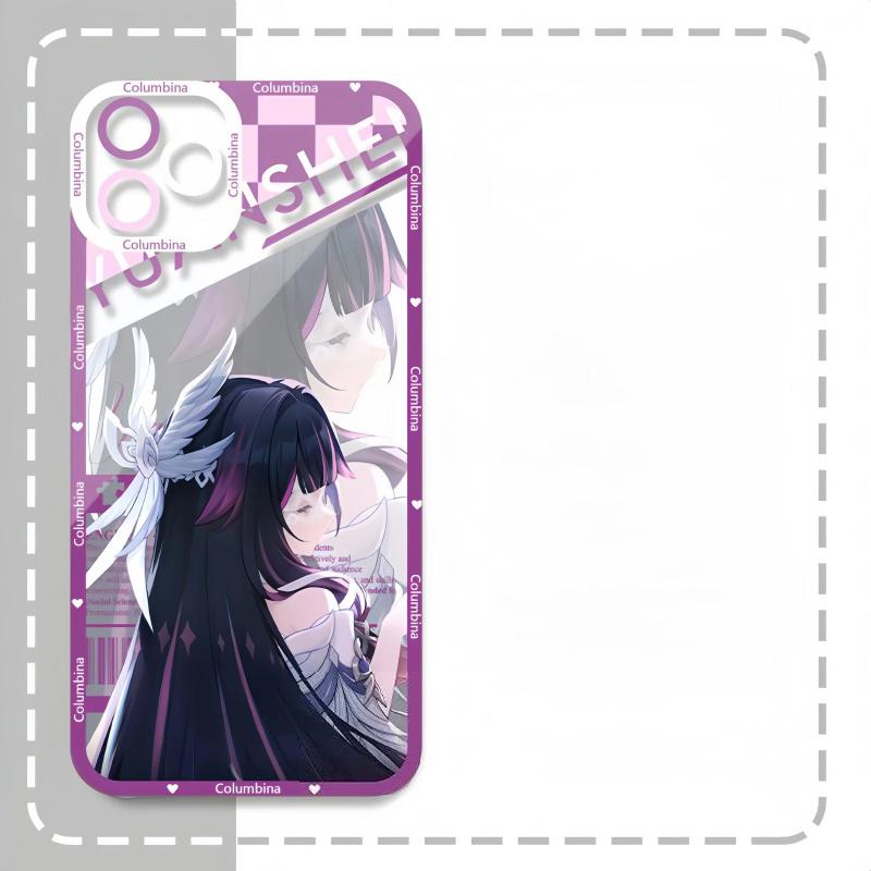 Чехол для телефона Genshin Impact Флинс Коломбина Варка Сандроне Для Samsung Galaxy A16 A15 A35 A05 A55 A54 A07 A06 A24 A14 A53 A52 A13