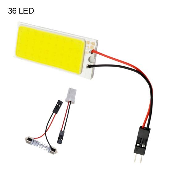 T10 12V COB 24/36/48 SMD Car LED Panel Interior Reading Light Dome Festoon