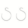 2PCS Aluminum Zinc Zinc Alloy S-Shape Hook Space-Saving Baseball Cap Hanger  Closet Organization