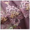 Embroidered Tulle Sheer Curtains for Living Room Curtains for Bedroom Wedding Voile Flower Drapes Windows Backdrop Europe