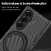 Minimalist Kevlar Carbon Fiber Magnetic Holder Case for Samsung Galaxy Z Fold 7 6 5 4 3 For Mag-safe 360 Rotating Bracket Cover