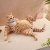Simulated Lying Orange Cat Model PVC White Cat Figurine Statue Sculpture Decoration Ornament Kids Educational Animal Toy