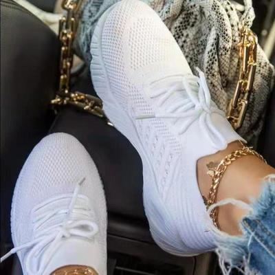 Модная обувь Поверхностная дышащая сетка Повседневная женская обувь Большие размеры Легкие туфли на платформе Zapatos De Mujer 2024