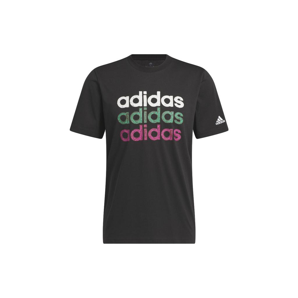 adidas Мужская черная футболка ULT с круглым вырезом, умеренного прямого кроя, HS2523