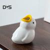 Милый держатель для зубных щеток в виде утки, высокая прочность, легко чистить, стойка для хранения зубных щеток в форме животного, украшение для ванной комнаты