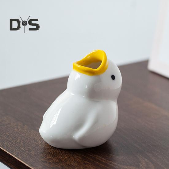 Милый держатель для зубных щеток в виде утки, высокая прочность, легко чистить, стойка для хранения зубных щеток в форме животного, украшение для ванной комнаты