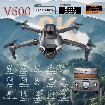Новый оригинальный дрон V600 ESC 8K профессиональная HD камера бесщеточная для обхода препятствий аэрофотосъемка оптический складной квадрокоптер игрушка подарок