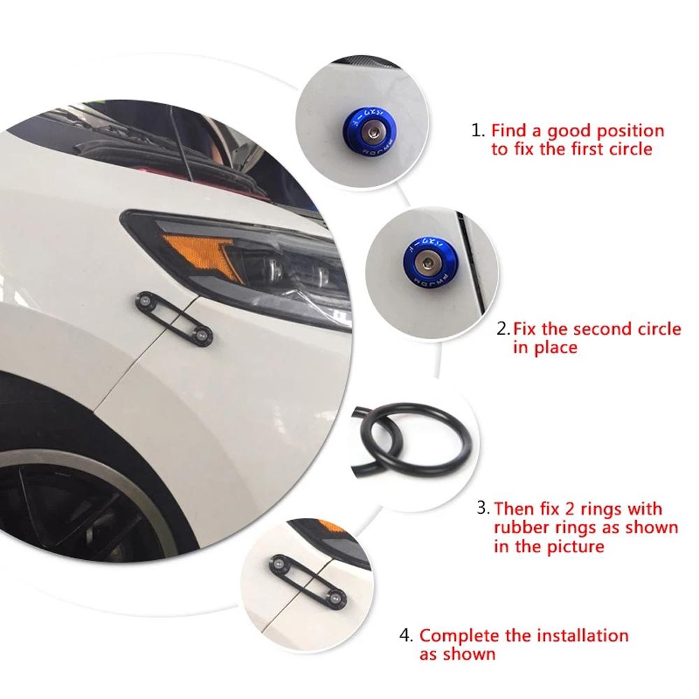 Hatch Cover Surrounding Screw Car Bumper Fasteners JDM Fasteners Kit Quick Release Fasteners