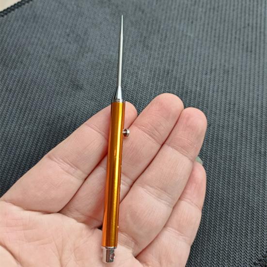 Зубочистка высокой твердости, не ржавеющая, водонепроницаемый, эластичный титановый брелок, подвеска, металлическая зубочистка, инструмент для кемпинга, уличные принадлежности