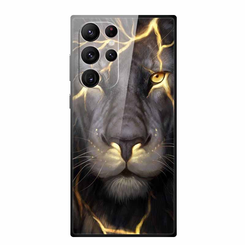 Tempered Glass Case For Samsung Galaxy S25 Ultra Case S 25 Ultra Hard Back Cover Soft Bumper For Samsung S23 S22 S24 Ultra Case