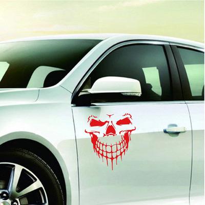 Светоотражающие автомобильные наклейки с черепом, Стайлинг, съемные водонепроницаемые наклейки, украшения