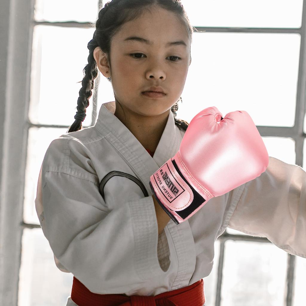 Durable Children Boxing Gloves Kids Kickboxing Gloves Sparring Training Gloves Fight Equipment Sportswear Accessories