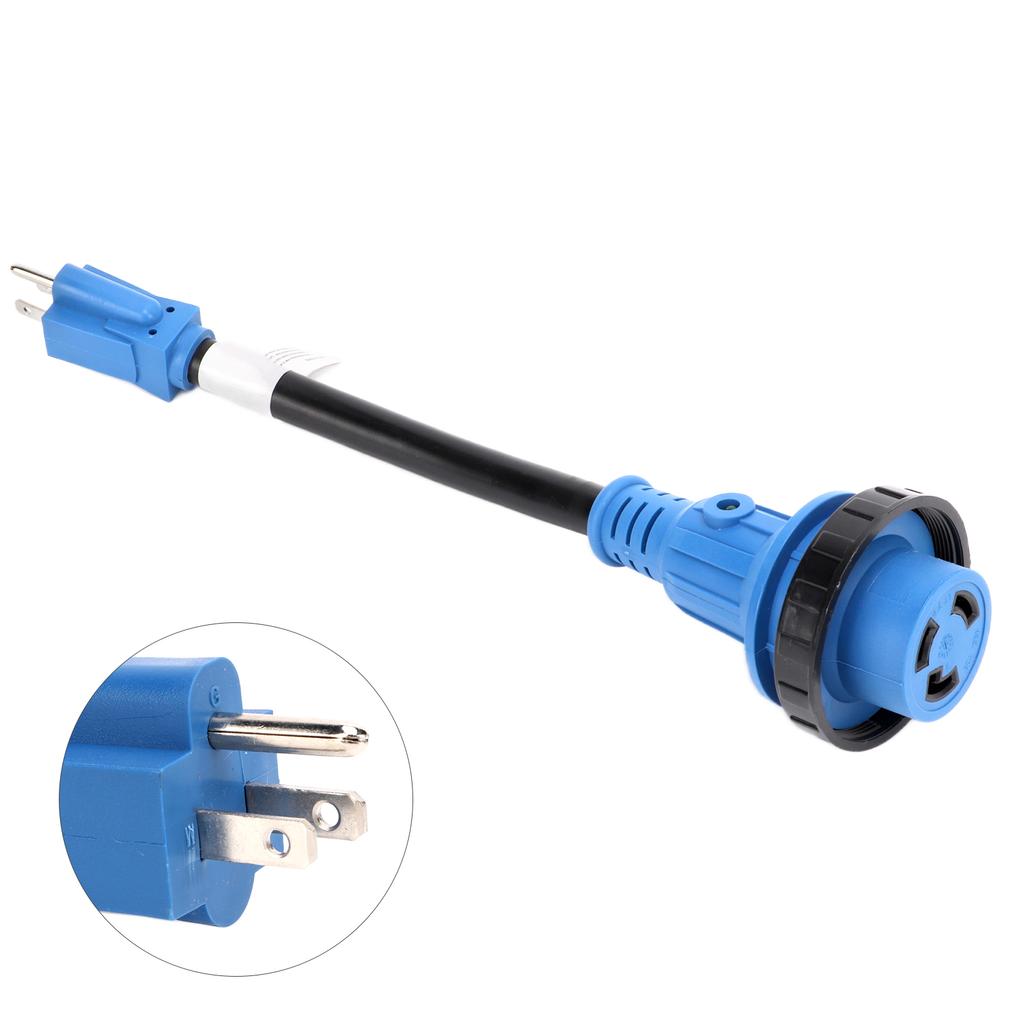 Вилка шнура питания для RV Сверхмощный адаптер 15А вилка к 30А розетка для RV с поворотной блокировкой Светодиодный индикатор США
