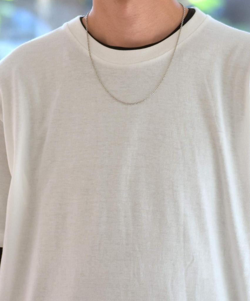 LION HEART Surgical Stainless Steel Chain Kihei 119581001SLVFREE [LION HEART] Necklace, Azuki, 50cm, 55cm, Slendery, 03NC0025, Color Silver/Size