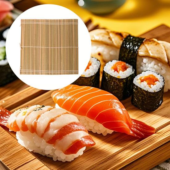 Бамбуковый коврик для суши, Коврик для скручивания суши из водорослей нори, Инструмент для приготовления домашнего суши для дома и ресторана