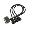 SATA 1-в-3 4 5 4-контактный кабель питания для ПК, компьютерного вентилятора, разветвитель, концентратор, преобразователь, разветвитель питания, кабель, шнур, аксессуары