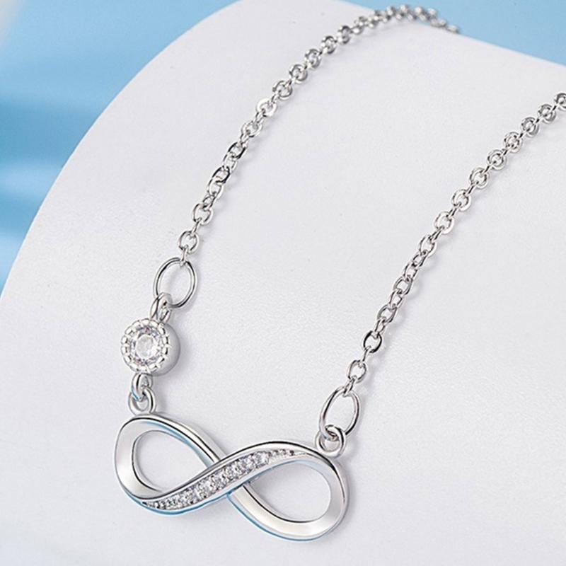 Simple Necklace Fashionable Eight Pendant Necklace Hollow Eight Neck Jewelry Perfect for Youthful Couple or Close Friend