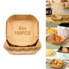 Квадратный коврик из пергаментной бумаги, водонепроницаемый, 100 шт.