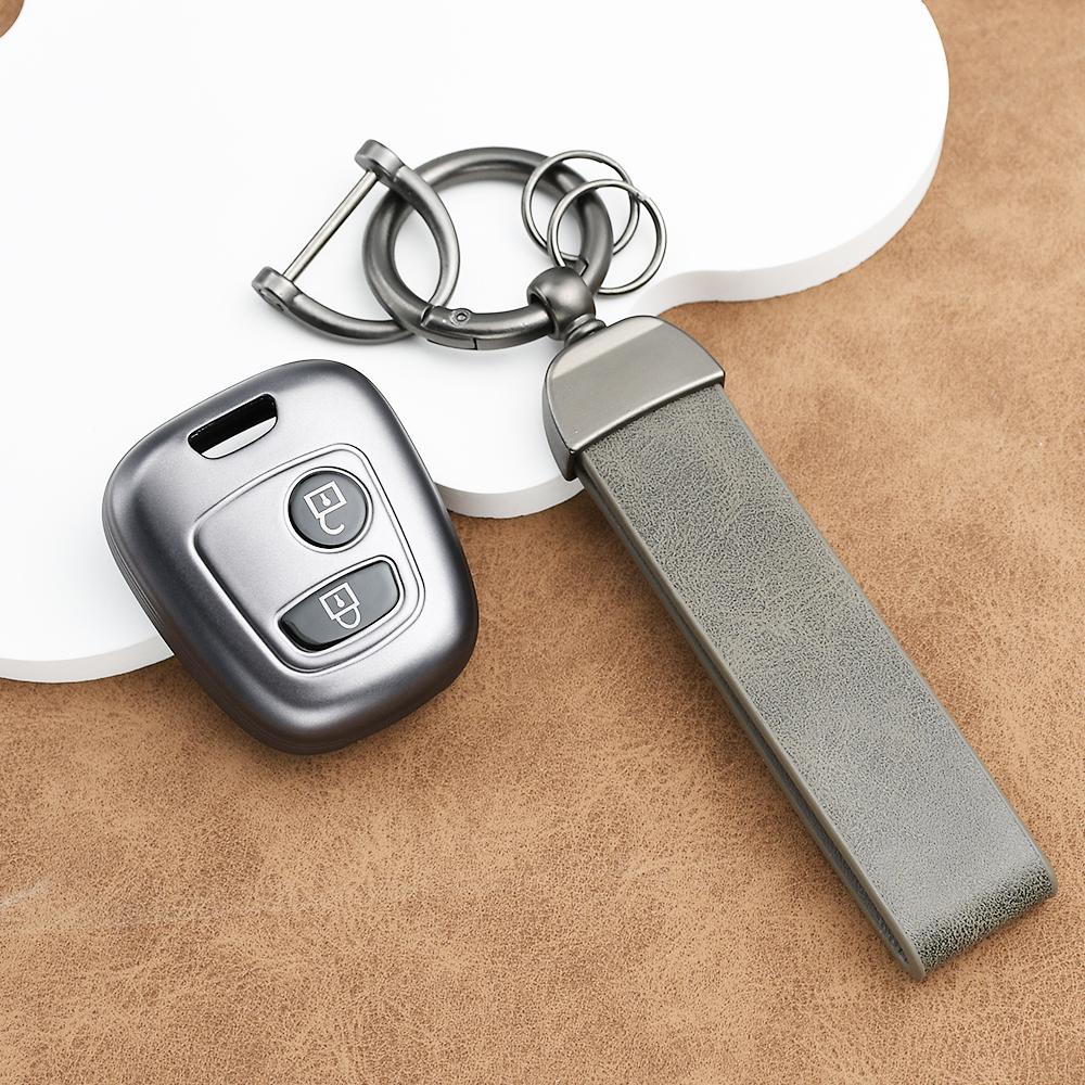 Автоматический бесключевой чехол из ТПУ для Citroen C1 C4 для Peugeot 307 407 206 306 406 107 207 Чехол-футляр для брелока дистанционного управления автомобилем Аксессуары