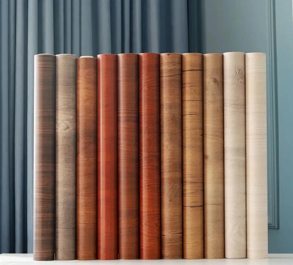 40см x1м Деревянная текстура Сделай сам Домашний декор Мебель Водонепроницаемые наклейки на стену Самоклеящиеся ПВХ обои Наклейка для шкафа