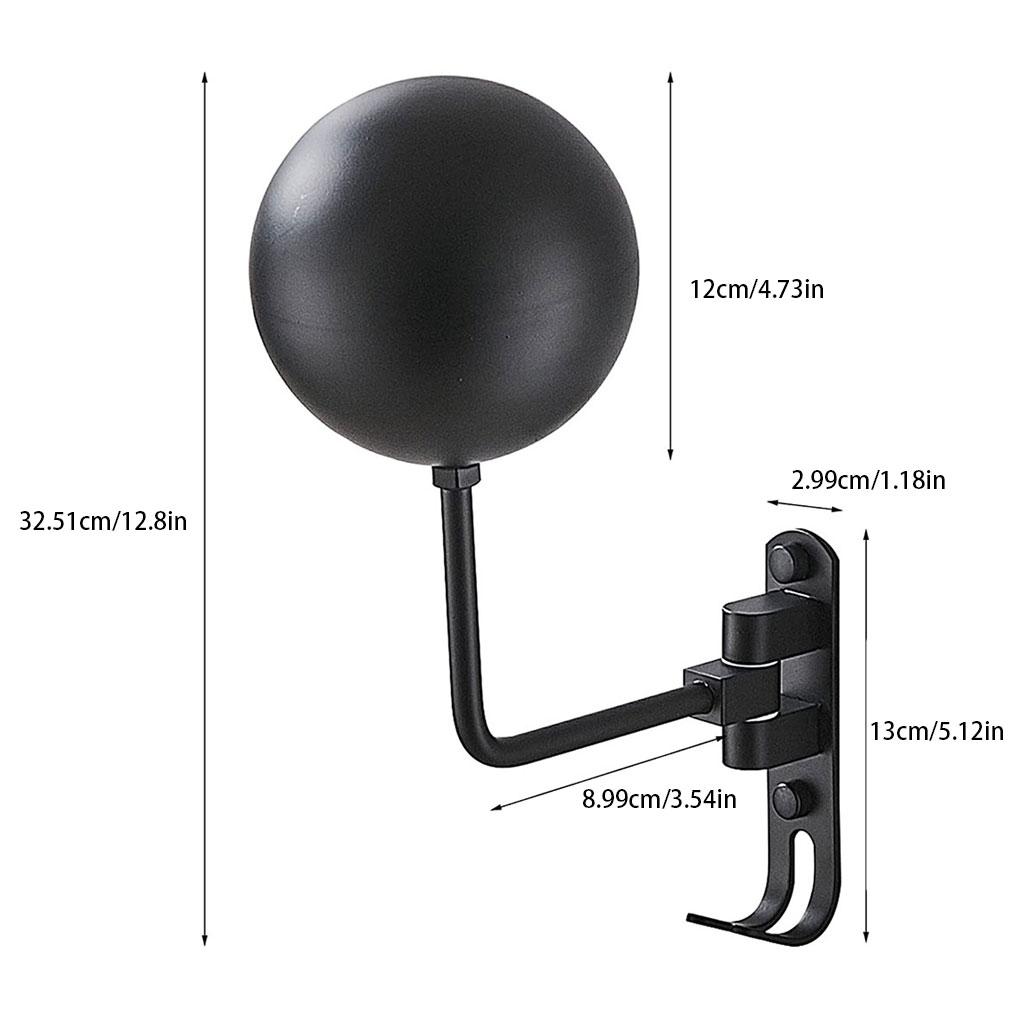 Motorcycle Helmet Rack Wall Mount Holder 180 Degree Rotation Metal Bike Helmet Holder Mount Bicycle Helmet Display Hanger Stand