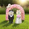 Zakka Wedding Ceremony Ornaments DIY Mini Cat Figurine Mini Wedding Arch Toy  Cake Decoration