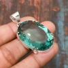 Beautiful Green Amethyst Gemstone Handmade 925 Sterling Silver Jewelry Pendant