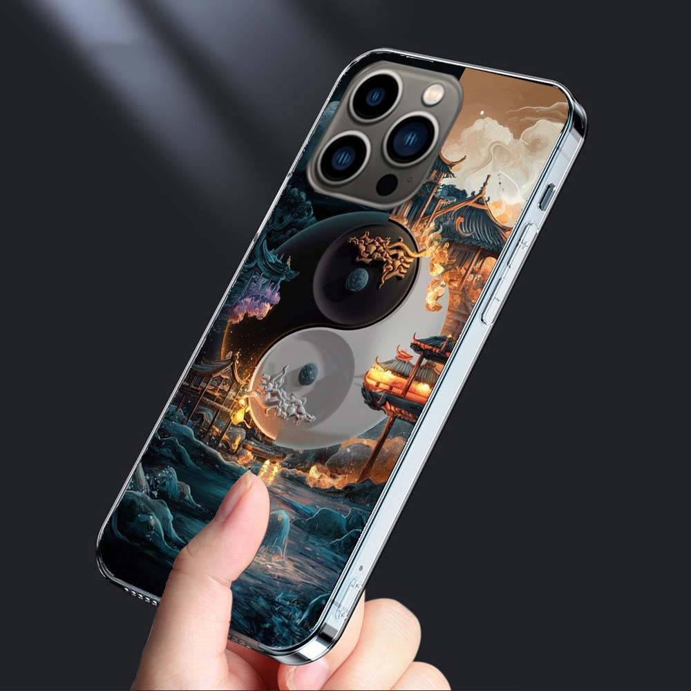 Баланс Стихий Вечный Инь-Ян Чехол для Телефона Для Iphone 16E 15 Pro 14 Plus 17E 16 17 Pro Max Air 11 12 13 Mini Чехол